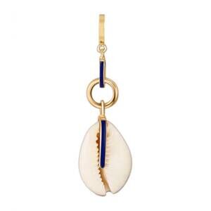 NEW DORNE women's shell memento charm in blue